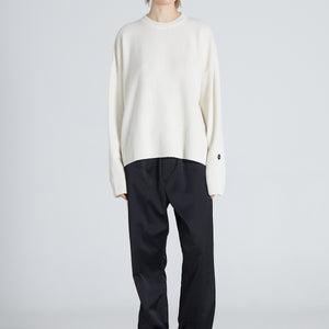 CREW NECK CREAM